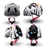 Crazy Safety Zebra Bicycle Helmet Black/White