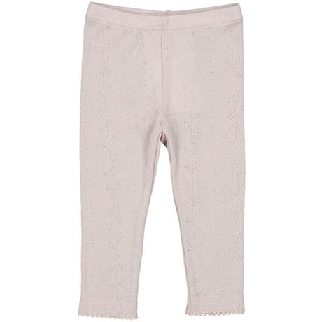 MarMar Wool Pointelle Soft Dove Leggings