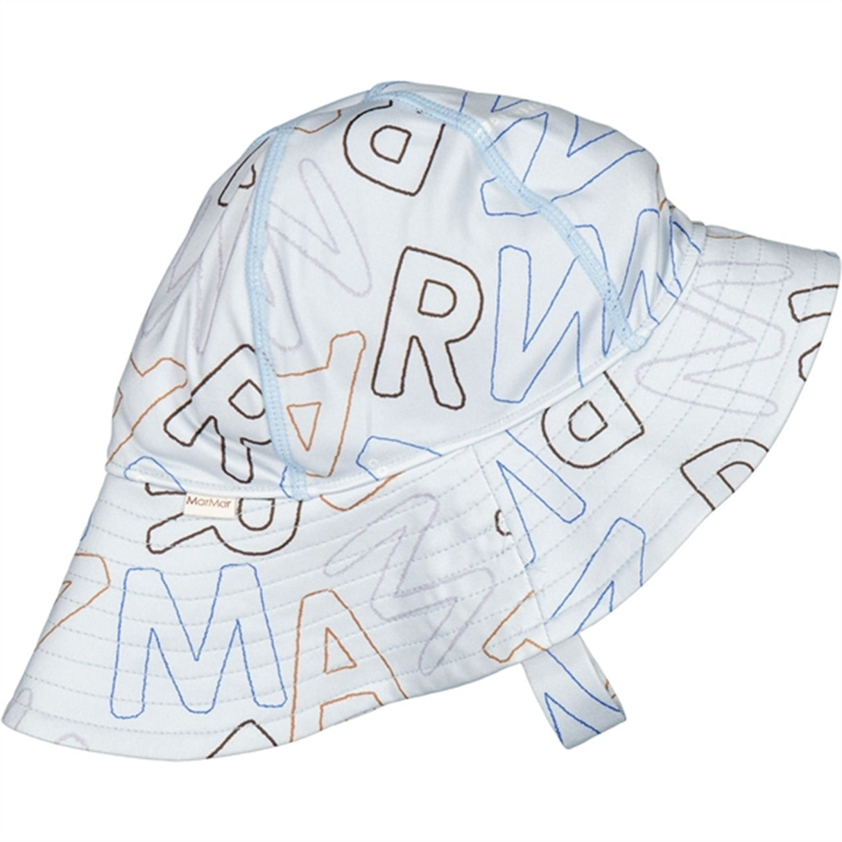 MarMar Logo Outline Alba Splash Long UV Sun Hat