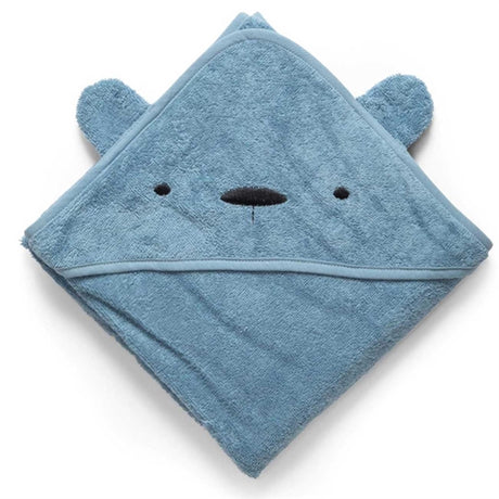 Sebra Towel Bear Milo Powder Blue