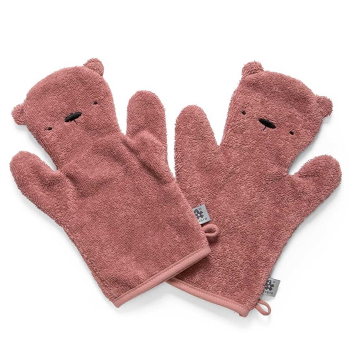 Sebra Bath Glove Bear Milo Blossom Pink