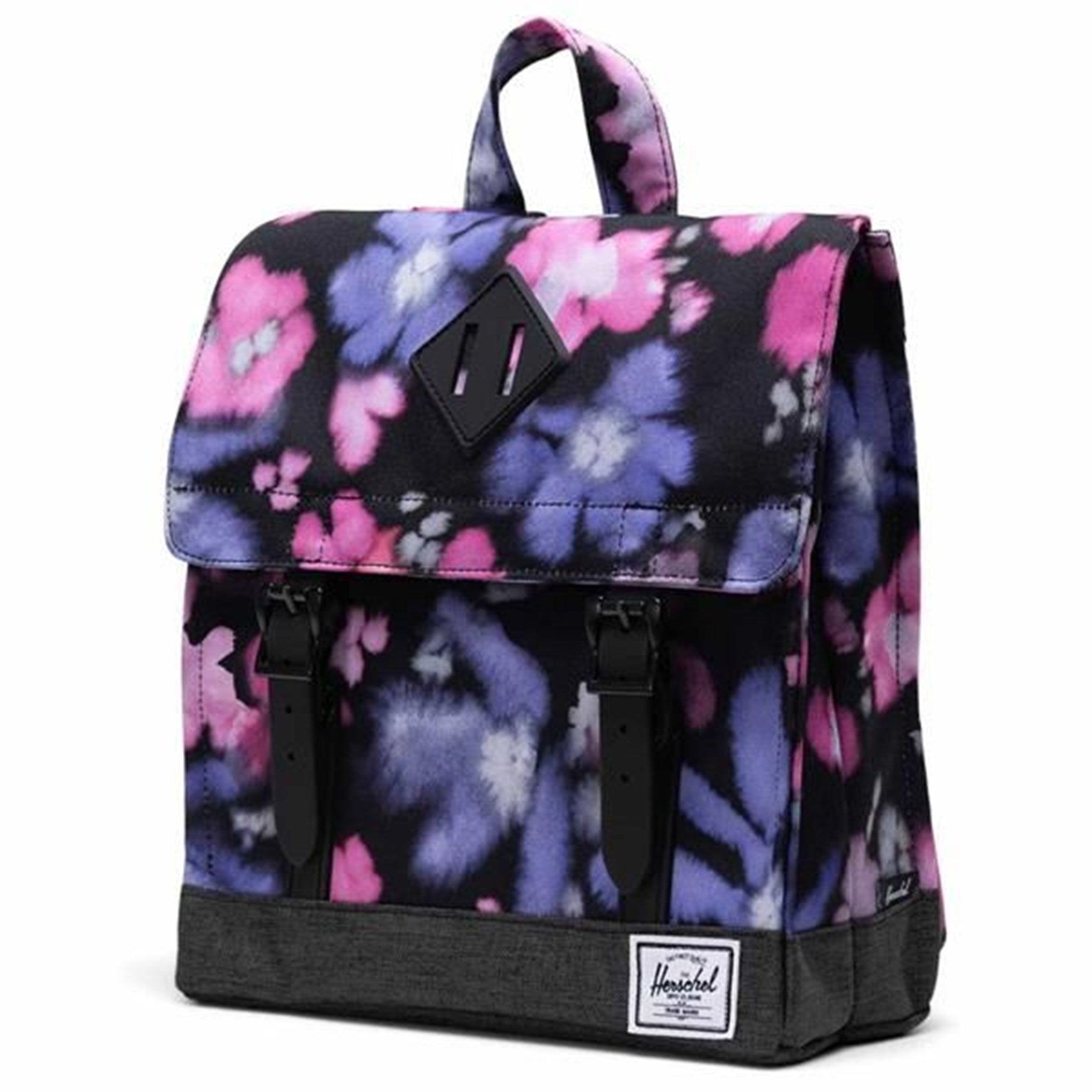 Herschel Survey Kids Backpack Blurry Floral/Black Crosshatch 3