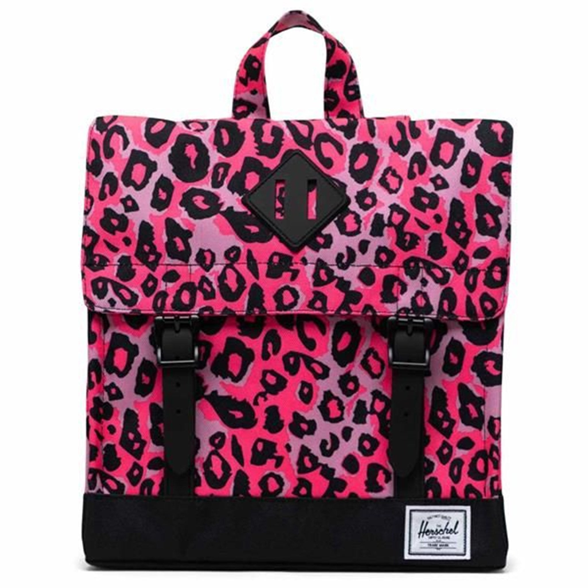 gray pink backpack herschel kids Herschel Survey Kids Backpack Cheetah Camo Neon Pink/Black