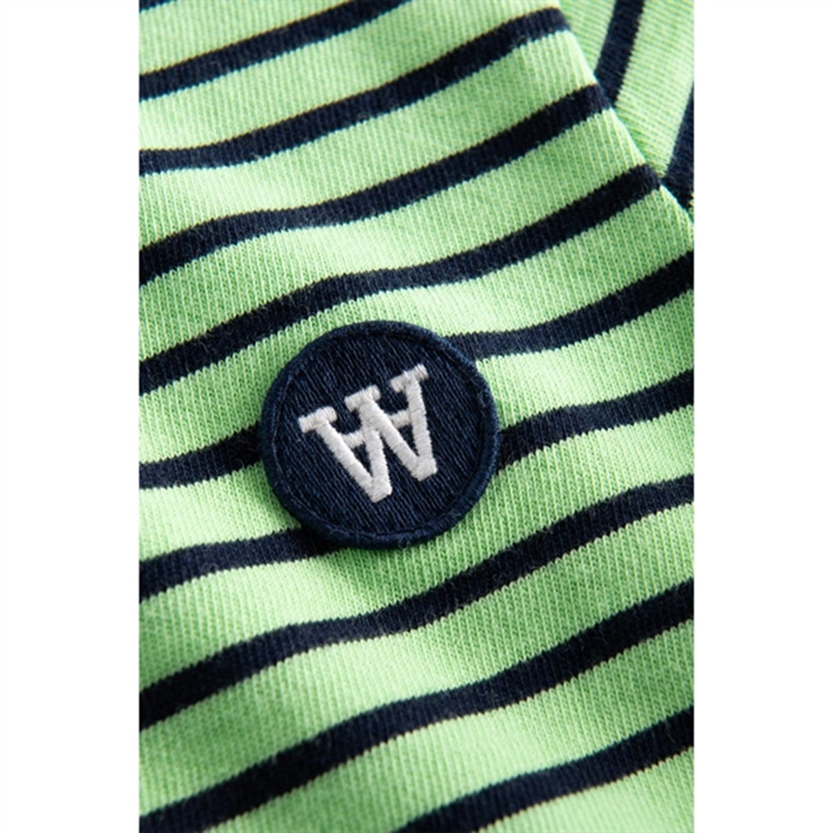 Wood Wood Pale Green/Navy Stripes Kim Shirt 3