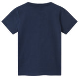 Wood Wood Navy Ola Arch Logo T-shirt 5