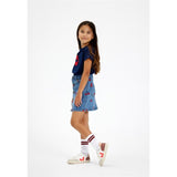 The New Medium blue Lips Denim Skirt 2