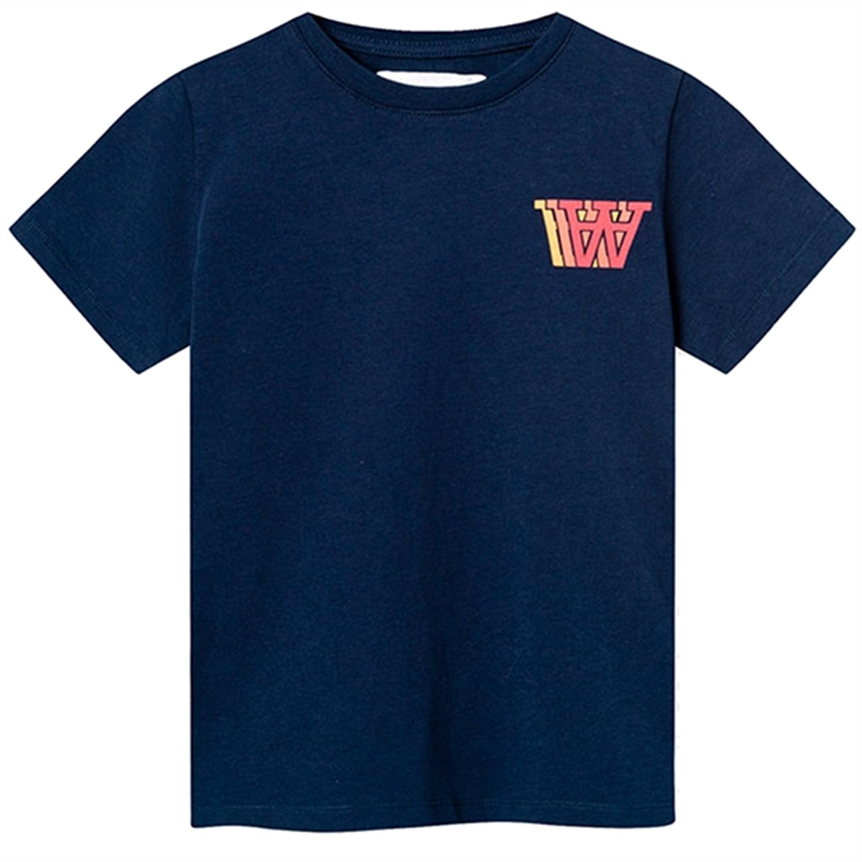 Wood Wood Navy Ola Logo T-shirt