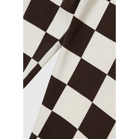 Wood Wood Off-White/Black Coffee Aop Ira Checkered Leggings 2