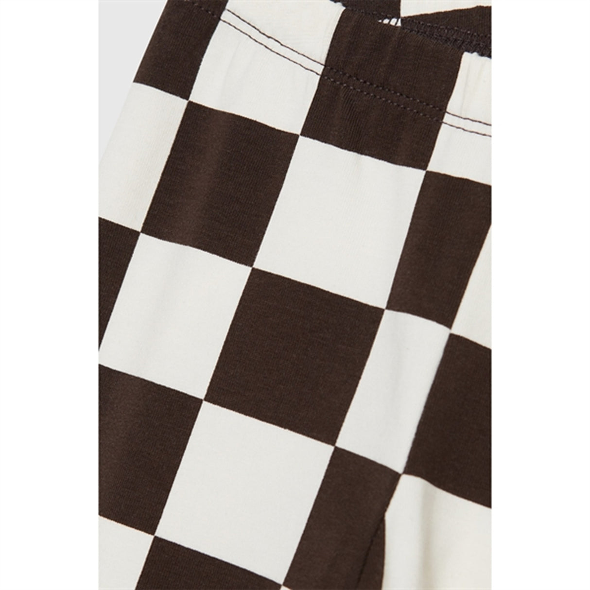 Wood Wood Off-White/Black Coffee Aop Ira Checkered Leggings 3