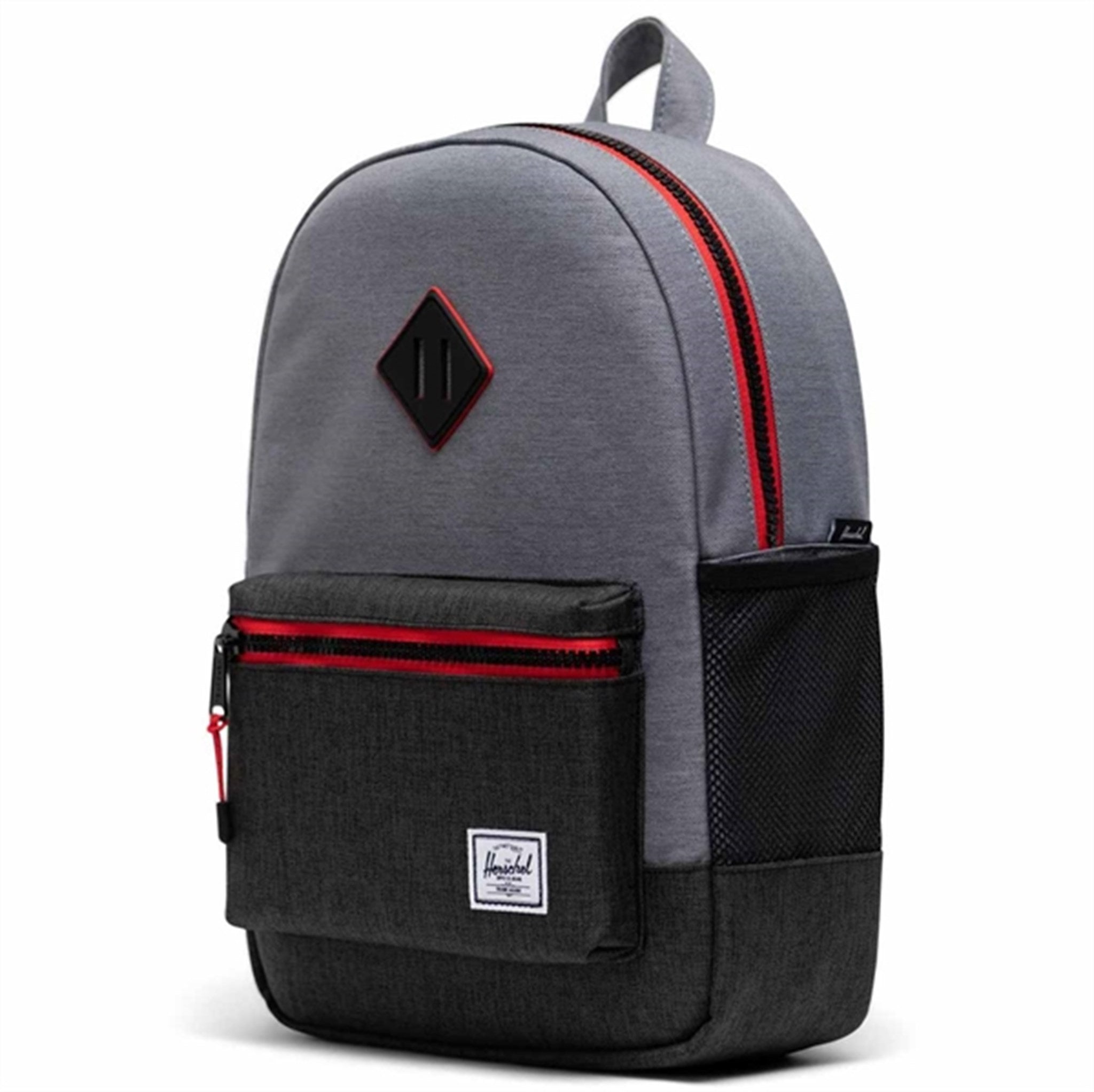 Herschel Heritage Youth Backpack Mid Grey Crosshatch/Black Crosshatch 3