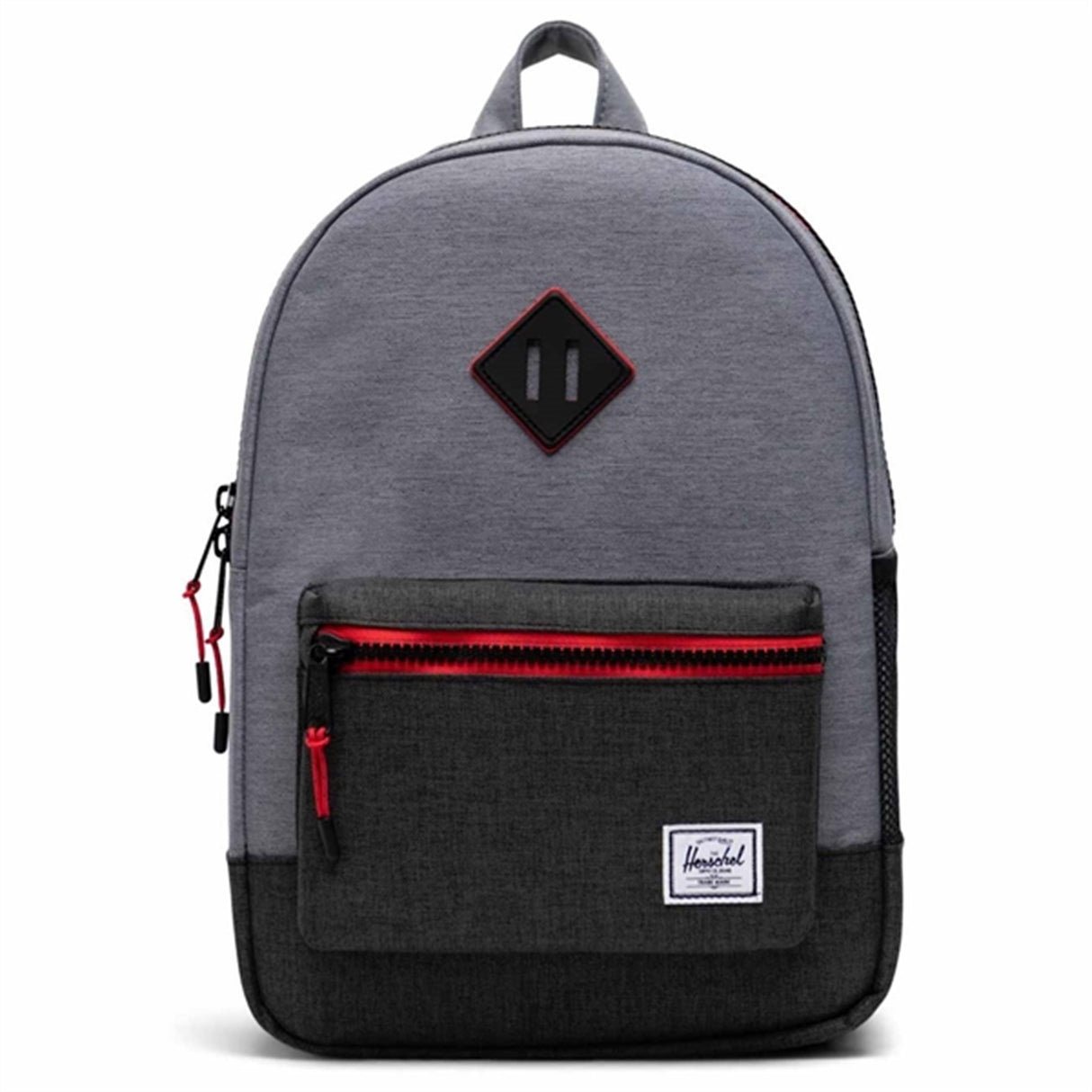 Herschel Heritage Youth Backpack Mid Grey Crosshatch/Black Crosshatch