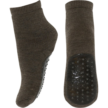 MP 7951 Wool Anstislip Socks Brown Melange