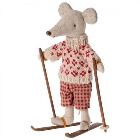 Maileg Ski And Ski Poles, For Mum & Dad Mouse