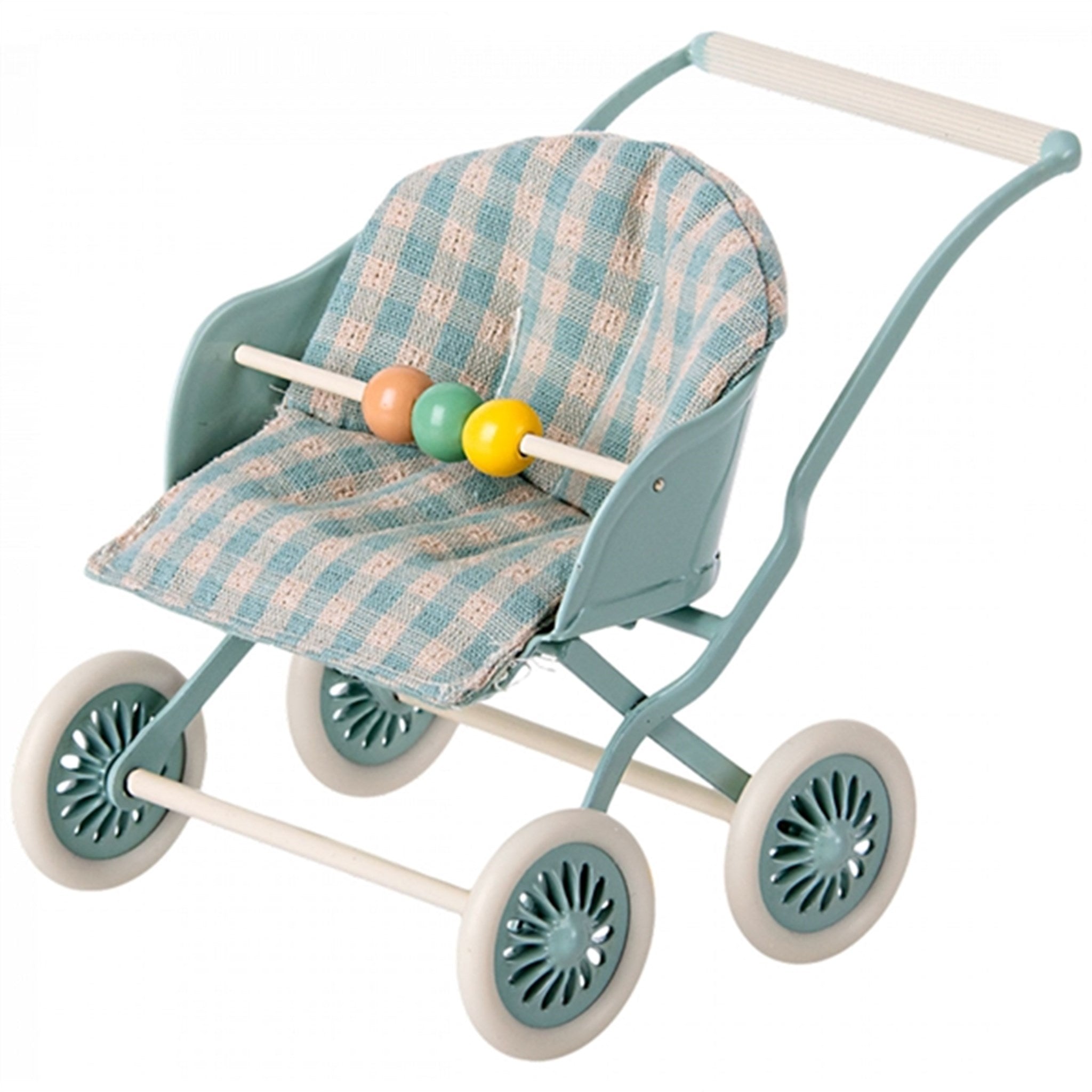 Maileg Stroller Baby Mouse Mint 5