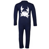 Petit Crabe Blue Crab Swim Suit w. Zip L/S