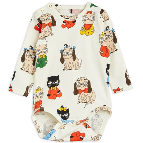 Mini Rodini Minibabies Aop Ls Body Multi