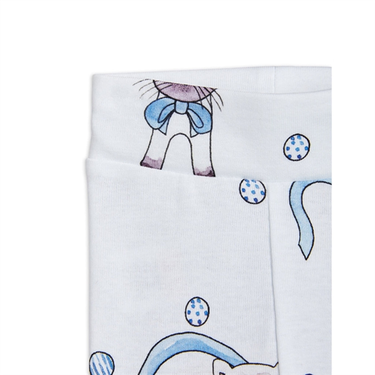 Mini Rodini Light Blue Siamese Aop Leggings 3