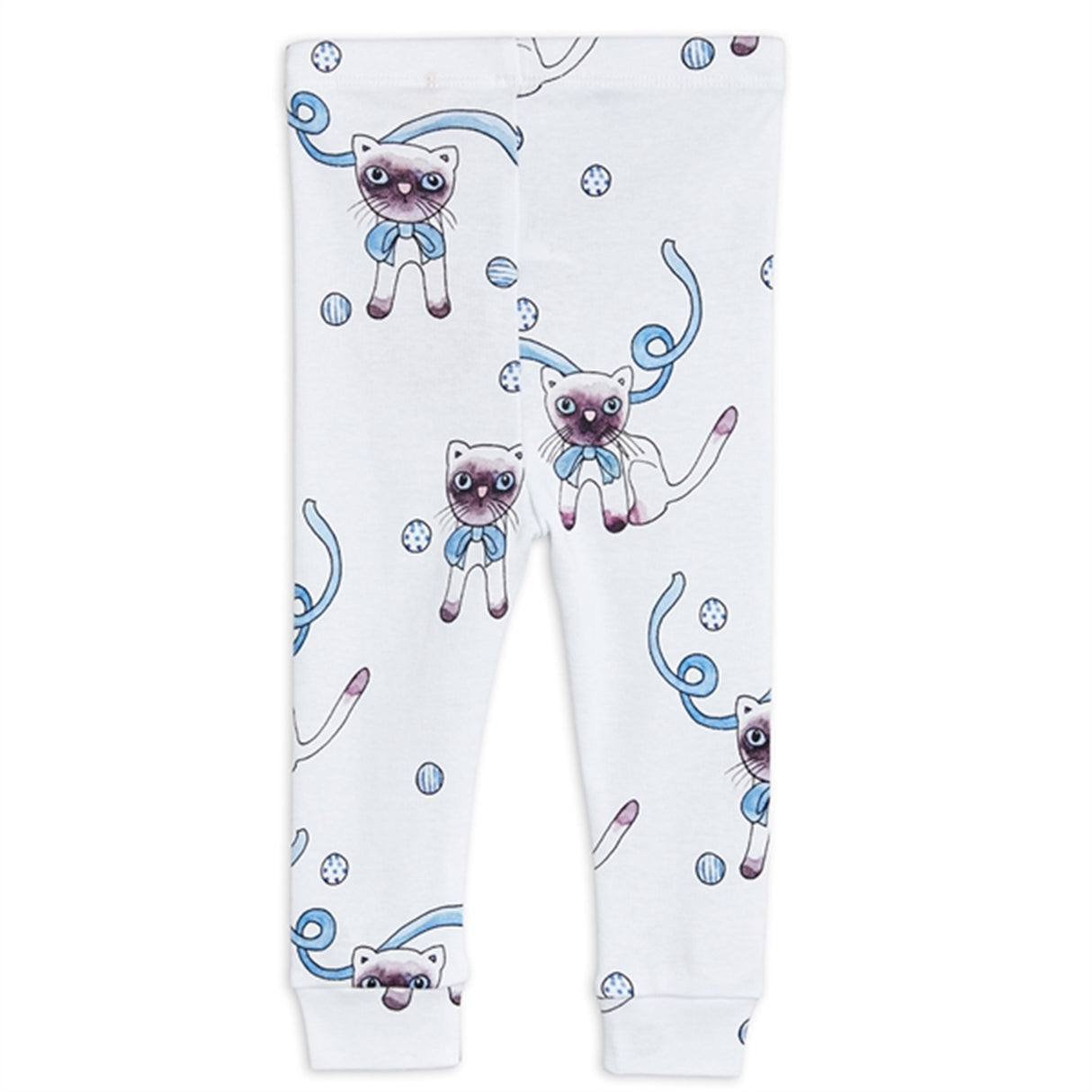 Mini Rodini Light blue Siamese Aop Leggings 4