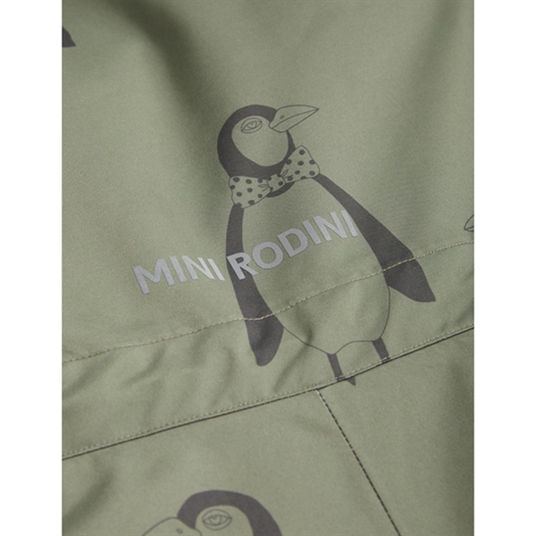 Mini Rodini Kebnekaise Penguin Winter Suit Green 8