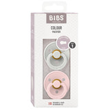 Bibs Colour Latex Pacifier 2-pack Haze/Blossom 2