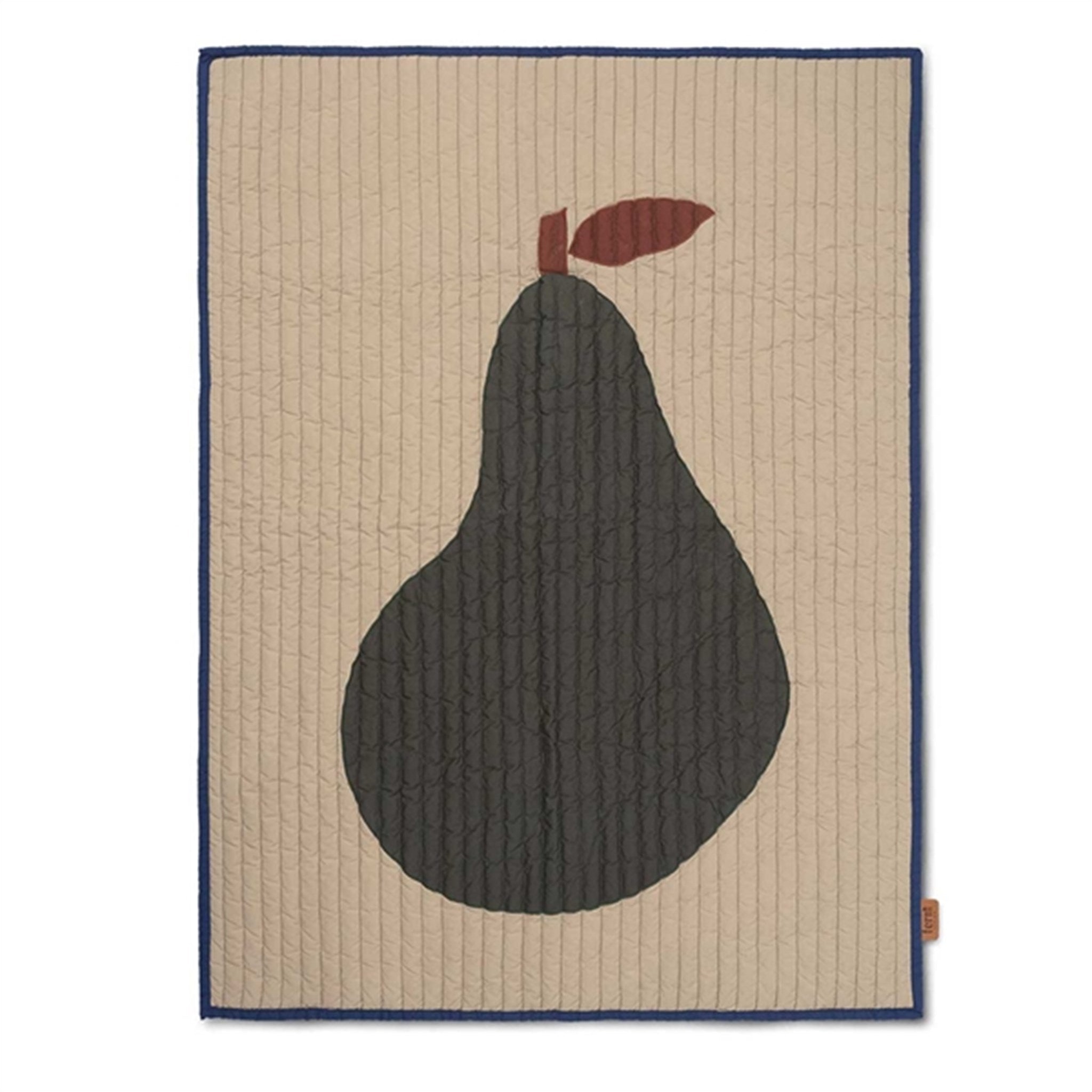 Ferm Living Pear Quilted Blanket Sand