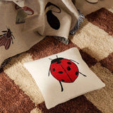 Ferm Living Forest Embroidered Cushion Ladybird