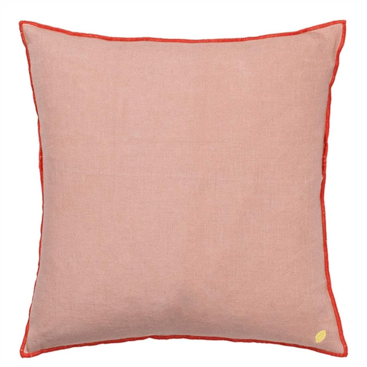Ferm Living Contrast Linen Cusion Dusty Rose
