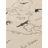 Ferm Living The World Textile Map Off-White