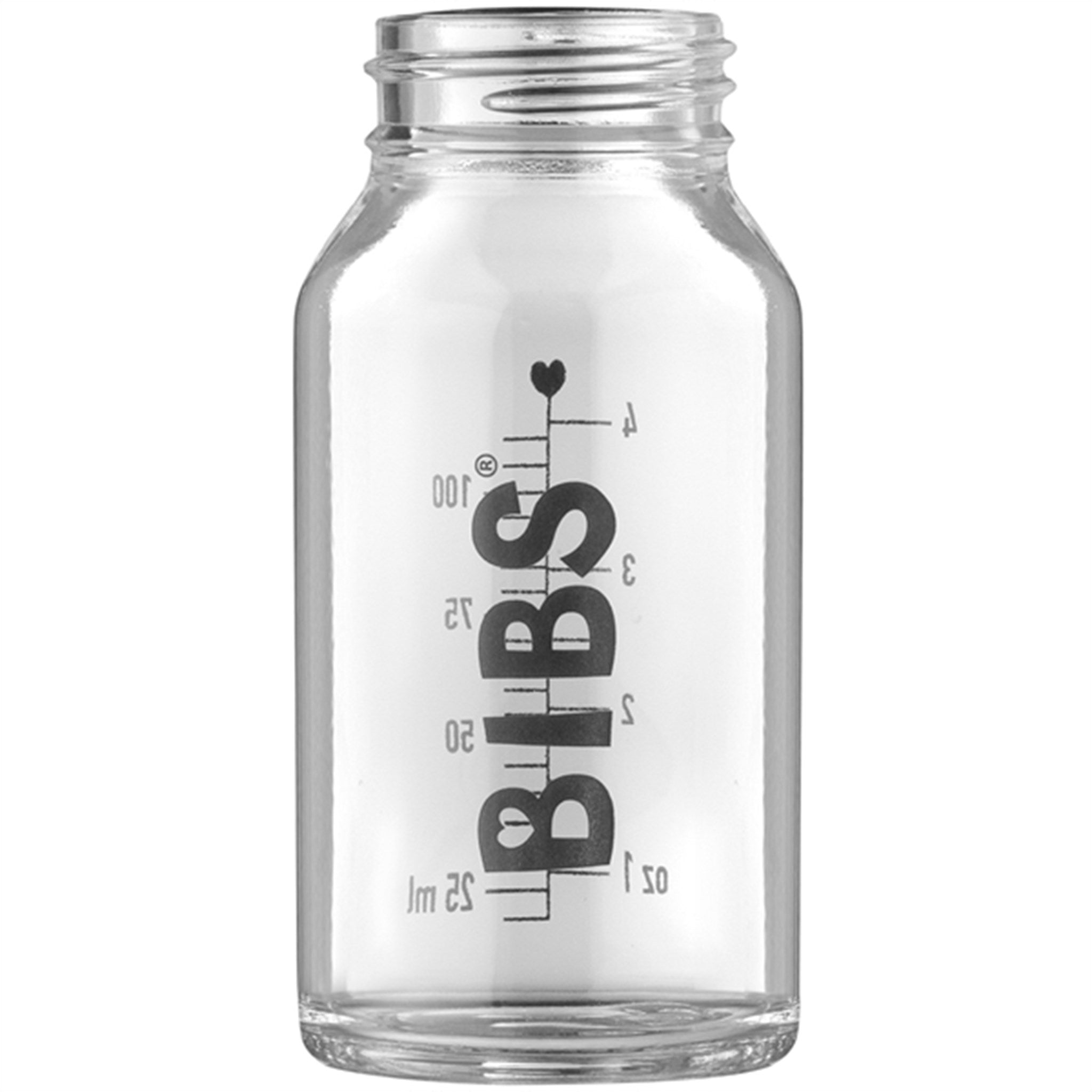 Bibs Baby Glass Bottle Complete Set Ivory 110 ml 2