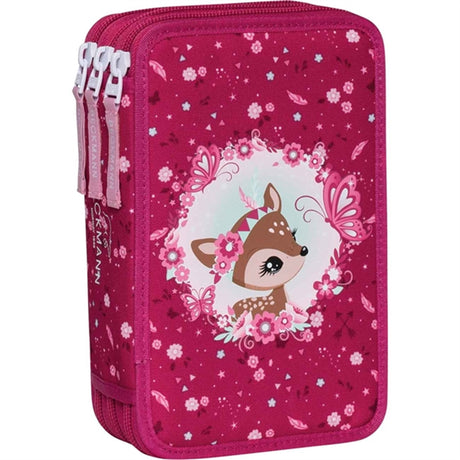 Beckmann Three Section Pencil Case Forest Deer