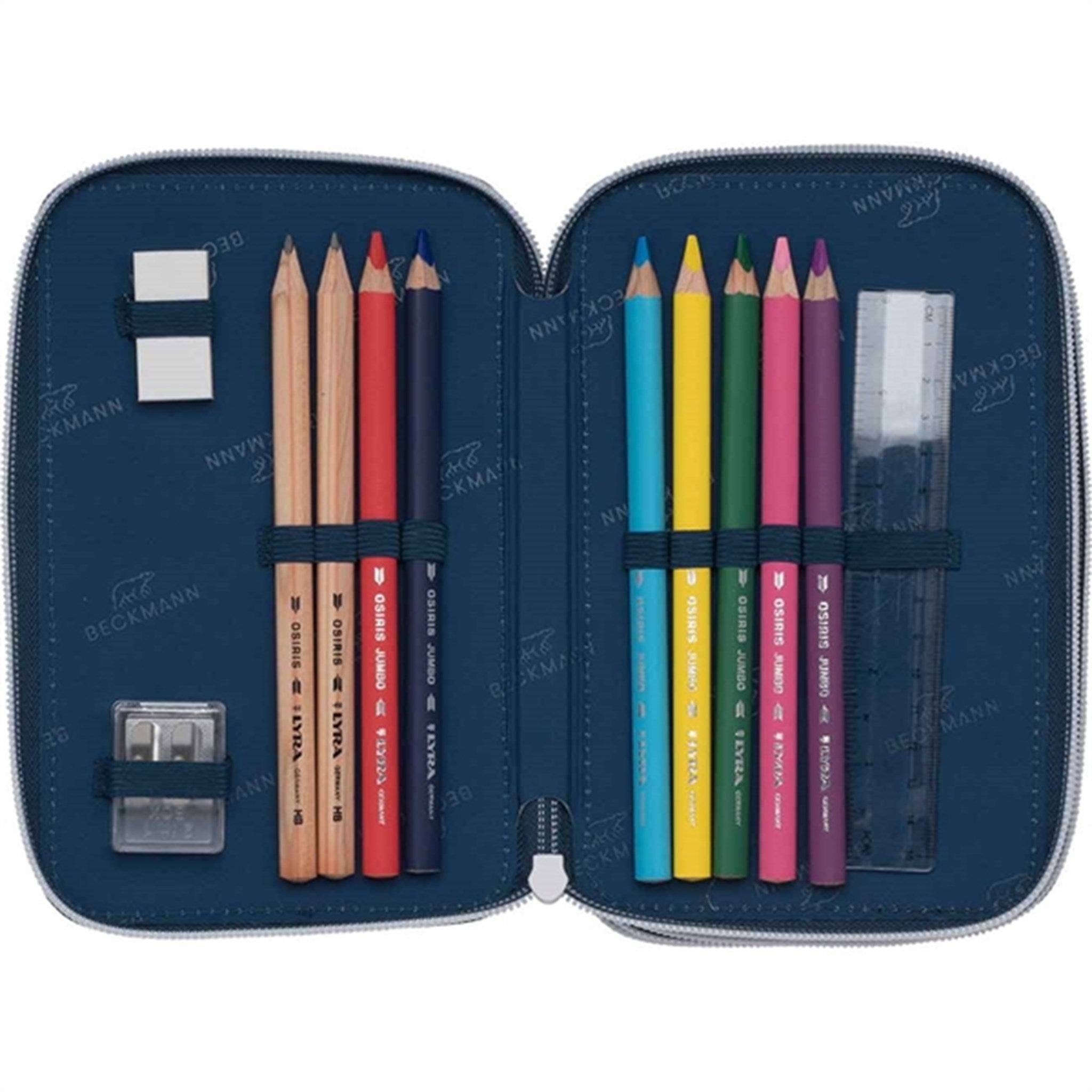 Beckmann Three Section Pencil Case Space Mission 4
