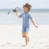 Petit Crabe Petrol Noe Onesie with Zipper 3