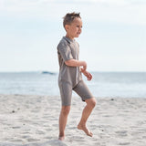 Petit Crabe Taupe Noe Star Bodysuit