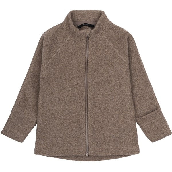 Mikk-Line Cotton Fleece Jacket Melange Denver