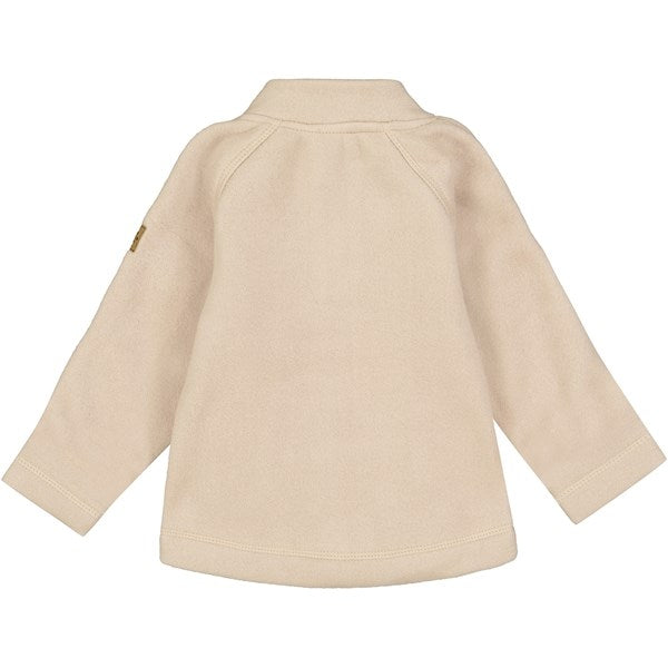 Mikk-Line Cotton Fleece Jacket Warm Taupe