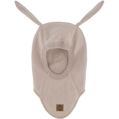 Mikk-Line Cotton Fleece Balaclava with Long Ears Warm Taupe