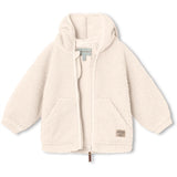 MINI A TURE Liff Teddy Fleece Jacket White Swan 2