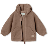 MINI A TURE Liff Teddy Fleece Jacket Brownie 2