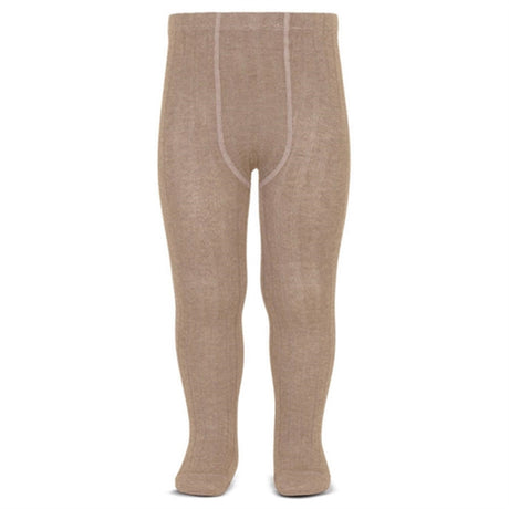 Cóndor Tights Wool Rib Beige