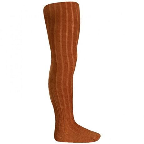 Cóndor Tights Wool Rib Cinnamon