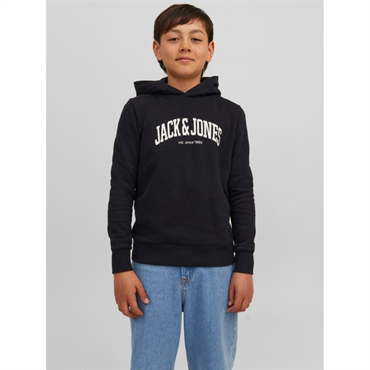 Jack & Jones Junior Black Josh Sweat Hoodie 2