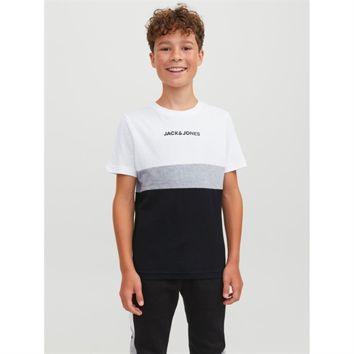 Jack & Jones Junior White Reid Blocking T-Shirt 3