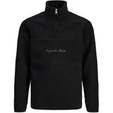 Jack & Jones Junior Black Hays Halfzip Fleece Jacket