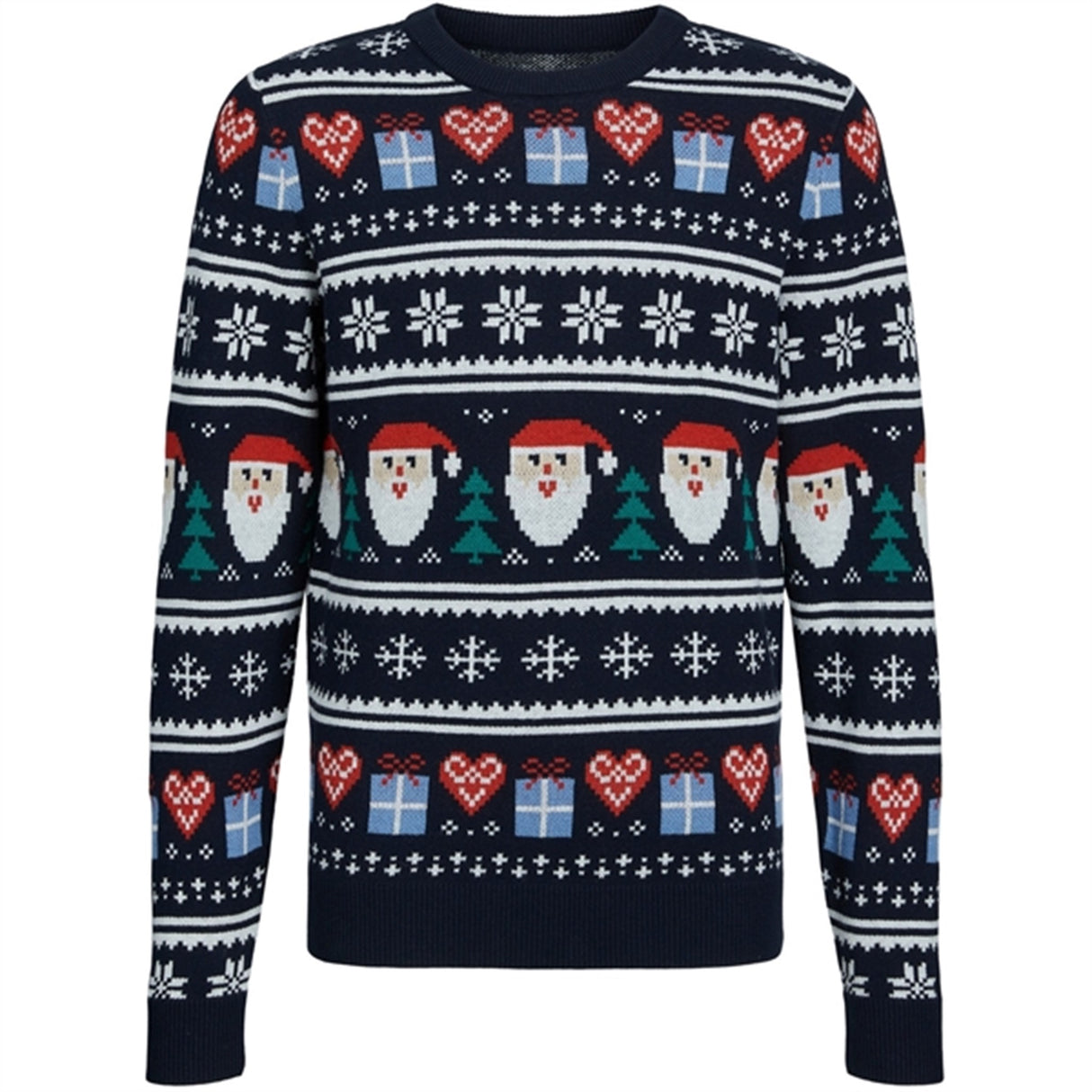 Jack & Jones Junior Total Eclipse Santa Claus Festive Xmas Knit Blouse