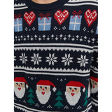 Jack & Jones Junior Total Eclipse Santa Claus Festive Xmas Knit Blouse 4