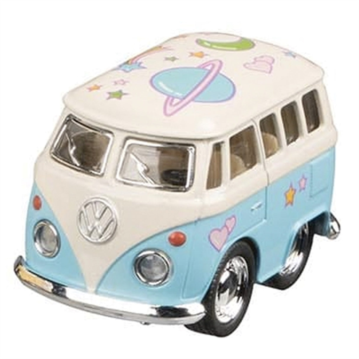 Goki Volkswagen Bus Blue w. Print