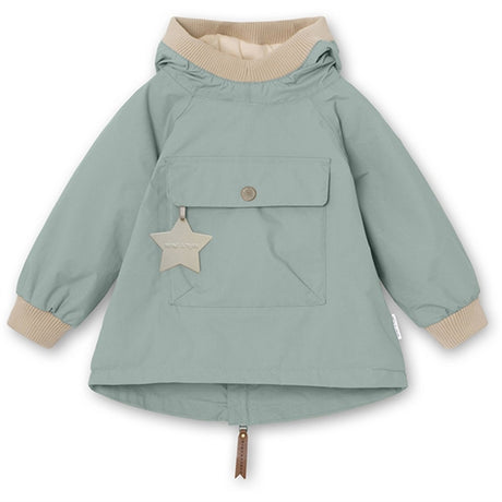 MINI A TURE Baby Vito Spring Anorak w/Fleece Lining Gray Mist