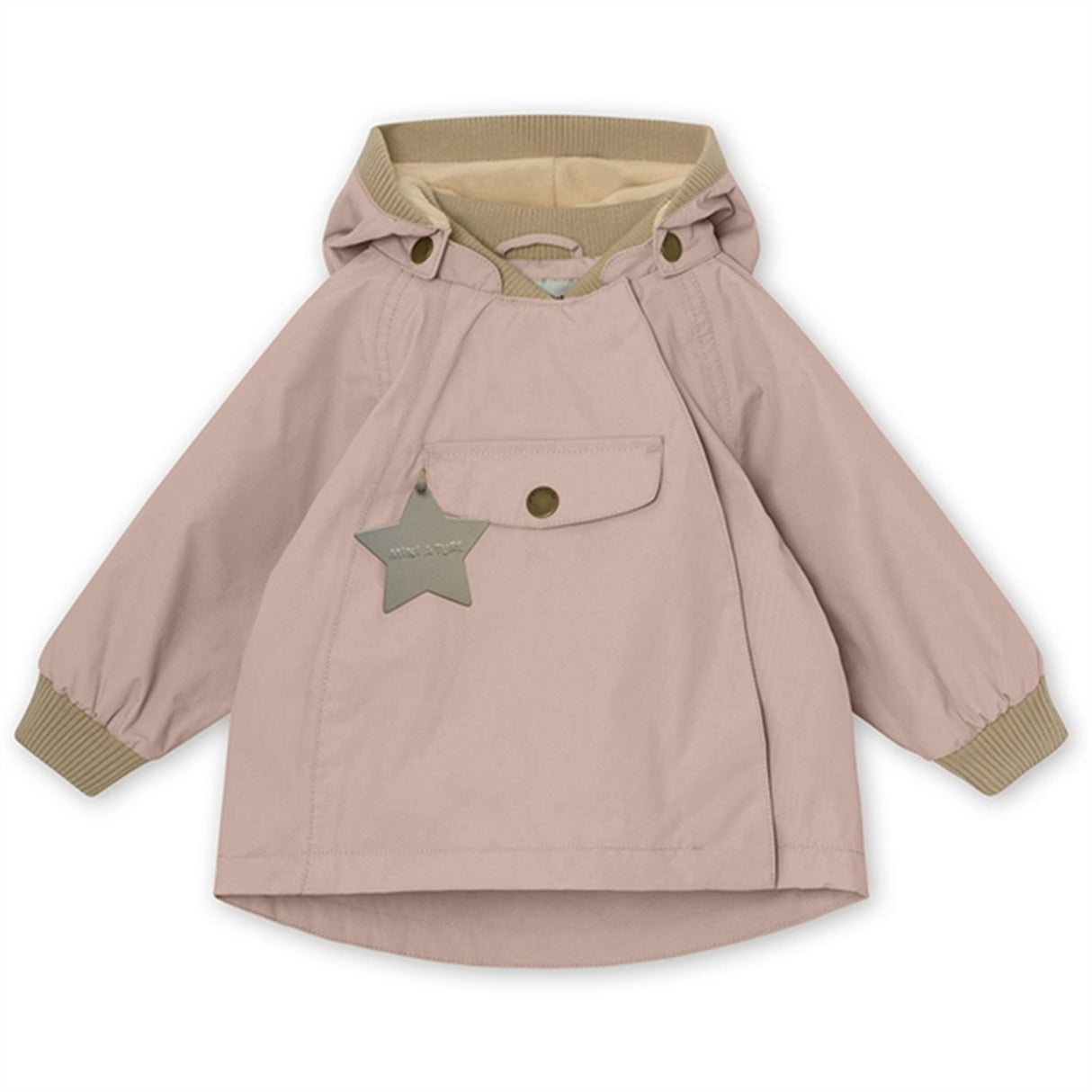 MINI A TURE Wai Spring Jacket w/Fleece Lining Rose Smoke