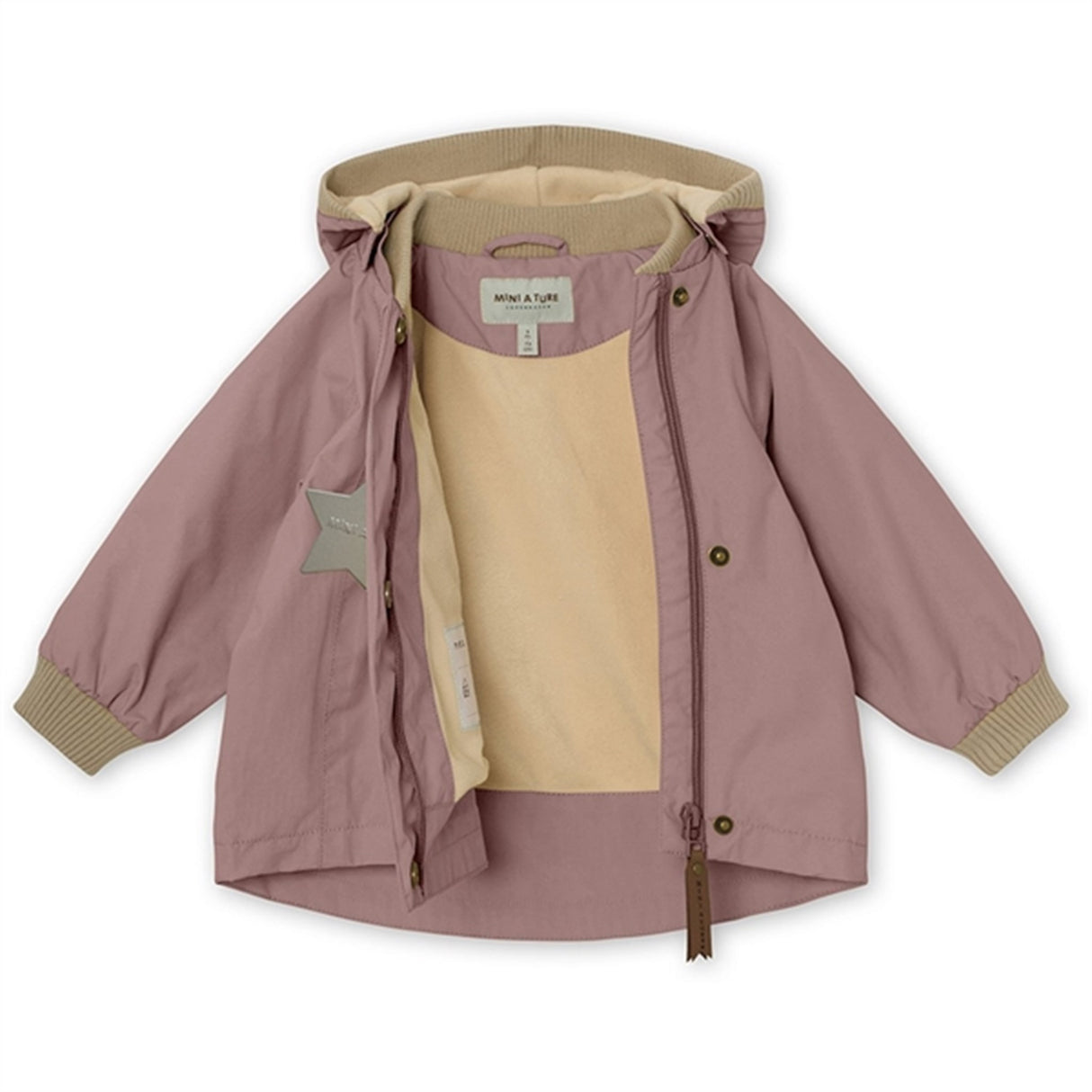 MINI A TURE Wai Spring Jacket w/Fleece Lining Pale Woodrose 2