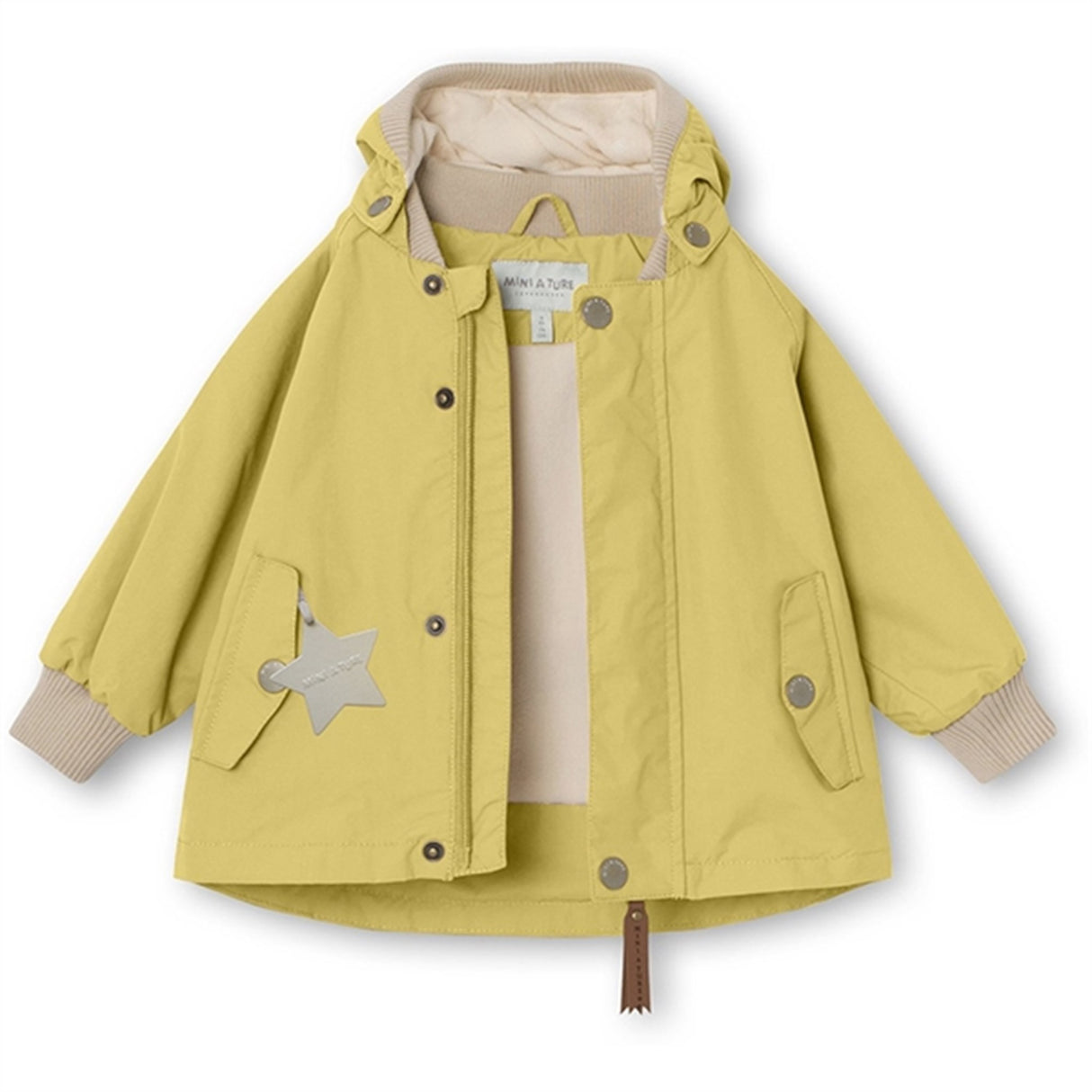 MINI A TURE Wally Spring Jacket w/Fleece Lining Dusky Citron 2